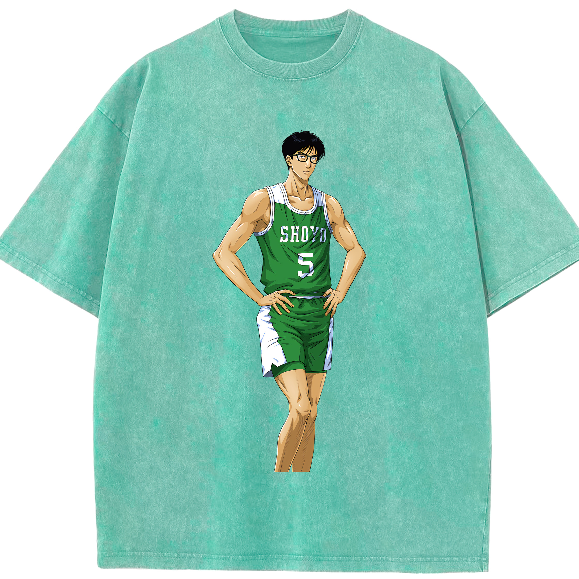 （画像用） SLAM DUNK／スラムダンク 綿100% ヴィンテージ風 半袖Tシャツ（フロントプリント）